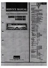 Service Manuel D'Instructions pour Sansui G-8000,G-9000,G-801,G-901