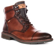 Pikolinos York Lacet Cuir Bottines Bottes Hommes Fauve Marron UK 8 - 12