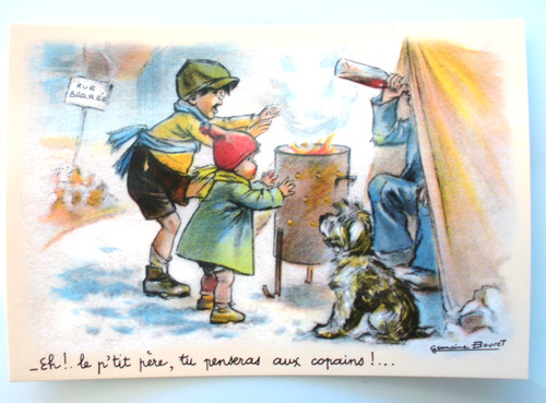 Carte postale germaine - postale, bouret