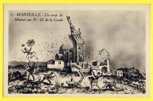 Cpa illustration marseille - cpa,