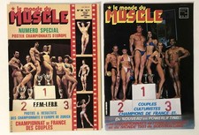 ►2 MAGAZINES- LE MONDE DU MUSCLE n°33 + n°38 - 1981 - MUSCULATION - BODYBUILDING