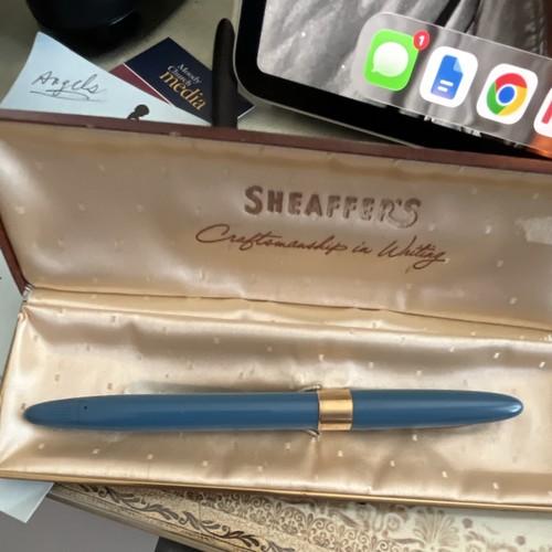 Sheaffer pastel blue white - pastel,