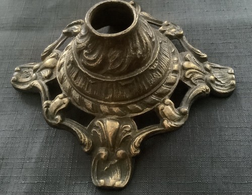 Pied lampe ancien bronze - lampe,