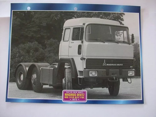 Carte fiche camion tracteur - fiche,