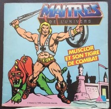 45T Avec Histoire Maîtres De L’Univers Musclor Son Tigre De Combat 1983 Mattel