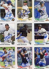 Keon Barnum signed 2013 Topps Pro Debut Rookie card auto