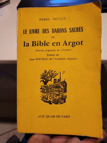 Livre des darons sacres ou - le,