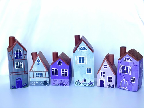 Wooden french lavender - wooden, village