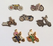 Lot 7 Pin's PEUGEOT MOTO MOTORBIKE  500 P105 DT 3  SCOUTER ARTHUS BERTRAND 