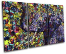 Elephant Colourful Paint