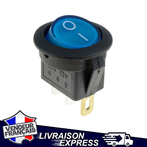 Interrupteur bascule bleu - interrupteur, a