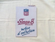 SIMCA 8 Sincavite - notice