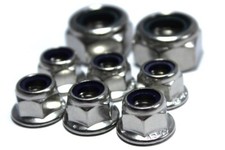 Karting Kart Acier Inoxydable Nyloc Bride Roue Écrous 1 Set Iame Honda Cadet