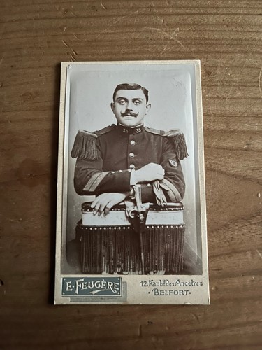 Photo ancienne cdv - cdv, militaire