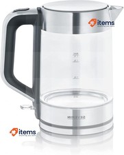 SEVERIN Wk 3420 Verre Bouilloire Avec XXL Remplissage Volume 1.7 L 2200 W Inox