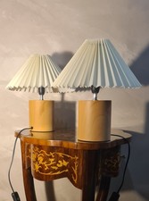 paire de lampes de chevet bois