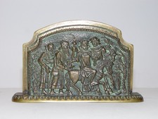 Max Le Verrier: Porte-courrier en bronze patiné, "La Mutuelle du Mans Incendie"