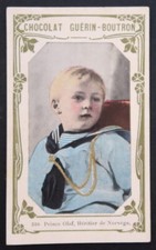 Chromo GUERIN BOUTRON Célébrités PRINCE OLAF Norvège 510 2ème livre d'or