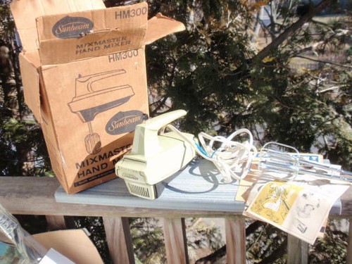 Vintage sunbeam hand mixer hm - mixer,