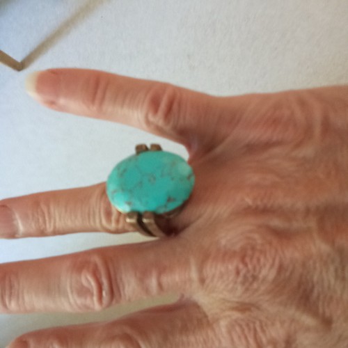Bague turquoise argent 925 - bague,