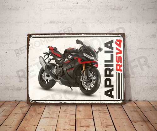 Plaque métal vintage aprilia - vintage,
