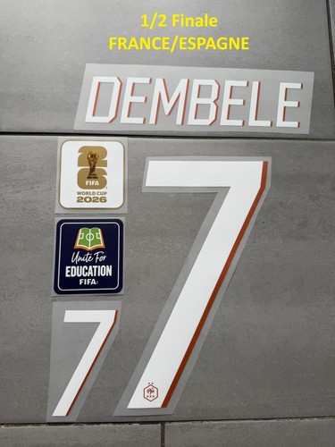 Flocage dembele maillot - dembele, #7