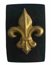 Presse-papier en résine avec FLEUR DE LYS Dorée en Inclusion