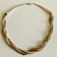 Collier Torsade Argent Dore