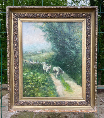 Tableau huile sur toile les - huile,