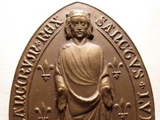 FRANCE SAINT LOUIS RARE SEAL OVAL FRENCH ART BRONZE MEDAL by Betannier 