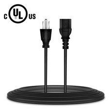 6ft UL Power Cord Cable for