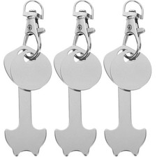 3 Pcs Jeton De Clé Panier Porte-clés En Métal Pour Le Changement Caddie