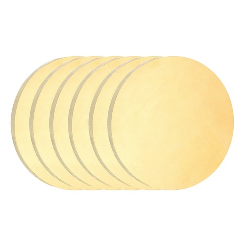 6pcs plaque ronde - ronde, en