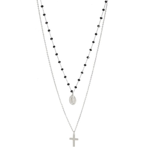 Collier double rangs avec