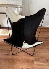 Fauteuil papillon peau de vache