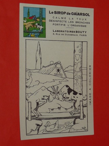 Chromo 1930 sirop - 1930, gaÏarsol