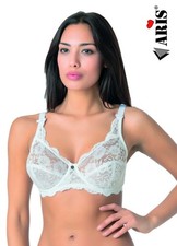 Soutien-gorge femme Aris « Monic » en microfibre tasses en dentelle coupe C...