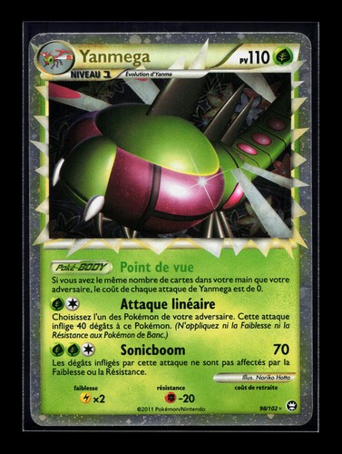 Carte pokémon yanmega 102 - yanmega, 98/102