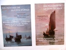 LAVEZZARI J. 2 Affiches originales Berck Pas de Calais Tattegrain Marine Voilier