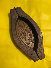 MOULE A BEURRE EN BOIS ANCIEN SCULPTURE FLEUR Deco CAMPAGNE FERME CHALET