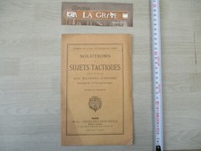 CHARLES-LAVAUZELLE "Solutions des Sujets Tactiques" Ecole supérieure de Guerre