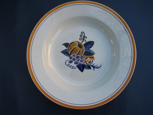 Assiettes creuses art déco - creuses,