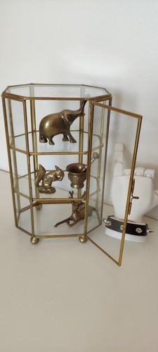 étagère mini verre laiton - mini,