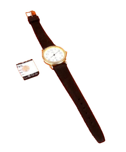 Montre guichet - guichet, (quartz)
