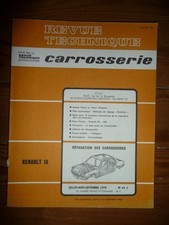 R18 Revue Technique Carrosserie Renault Etat - Bon Etat Occasion