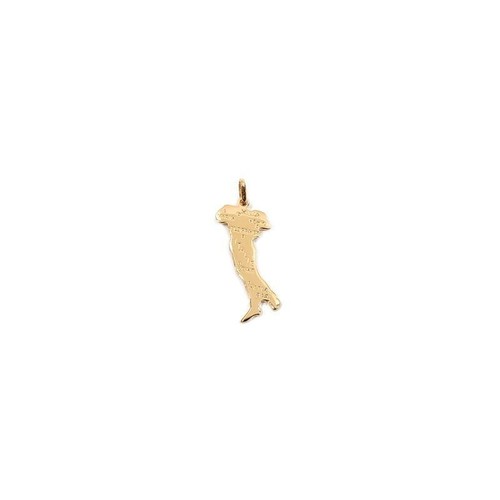 Pendentif italie plaqué or - en,