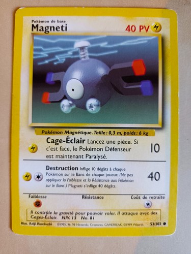 Carte pokémon magneti - carte, 53/102