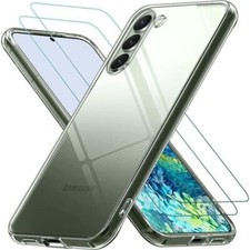 Coque Transparent + Verre Trempé Samsung Galaxy S23, S23 PLUS , S23 ULTRA