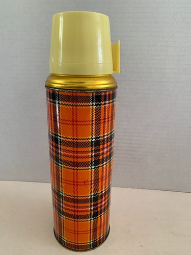 Thermos metal vintage orange - -,