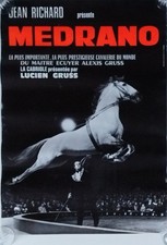 Cirque Jean Richard présente Medrano Lucien Gruss Cheval Affiche 40x57cm 1973